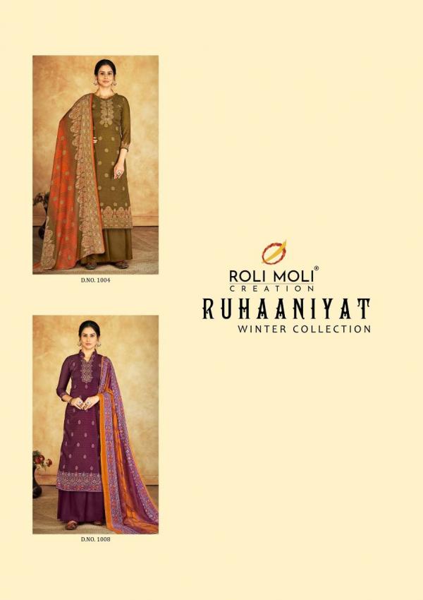 Roli Moli Ruhaaniyat Vol 1 Pashmina Designer Dress Material